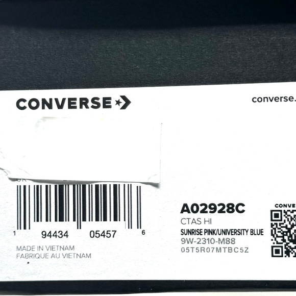 Converse Chuck Taylor Confetti High Top Casual Shoes Kids Women's Shoes A02928C - Picture 7 of 7